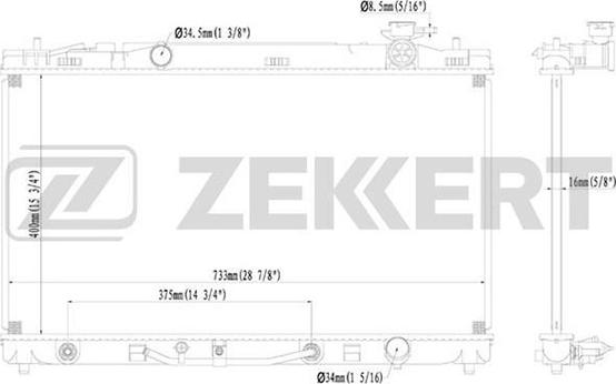 Zekkert MK-1203 - Radiator, mühərrikin soyudulması furqanavto.az