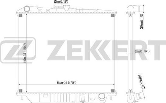 Zekkert MK-1219 - Radiator, mühərrikin soyudulması furqanavto.az