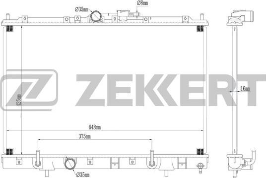 Zekkert MK-1282 - Radiator, mühərrikin soyudulması furqanavto.az