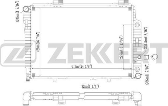 Zekkert MK-1239 - Radiator, mühərrikin soyudulması furqanavto.az