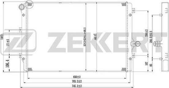 Zekkert MK-1234 - Radiator, mühərrikin soyudulması furqanavto.az