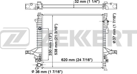 Zekkert MK-1235 - Radiator, mühərrikin soyudulması furqanavto.az