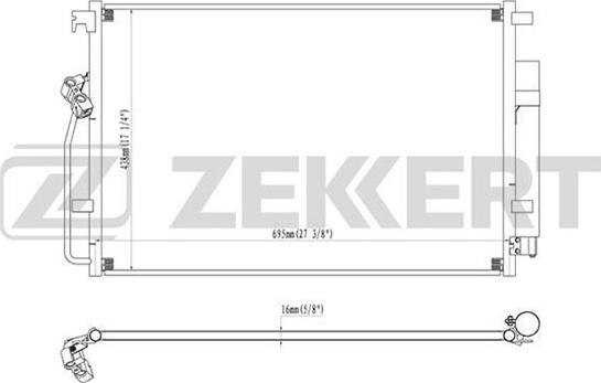 Zekkert MK-3091 - Kondenser, kondisioner furqanavto.az