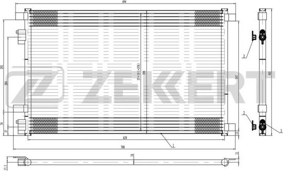 Zekkert MK-3045 - Kondenser, kondisioner furqanavto.az