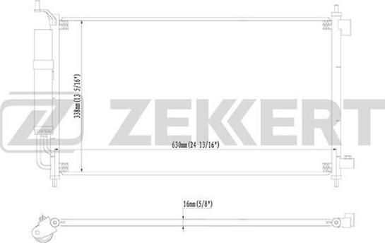 Zekkert MK-3056 - Kondenser, kondisioner furqanavto.az