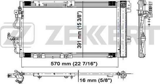 Zekkert MK-3037 - Kondenser, kondisioner furqanavto.az