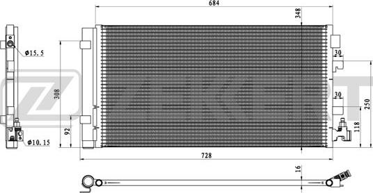 Zekkert MK-3174 - Kondenser, kondisioner furqanavto.az