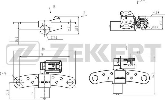 Zekkert SE-4044 - Sensor, krank mili nəbzi furqanavto.az