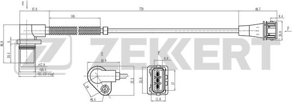Zekkert SE-4041 - Sensor, krank mili nəbzi furqanavto.az