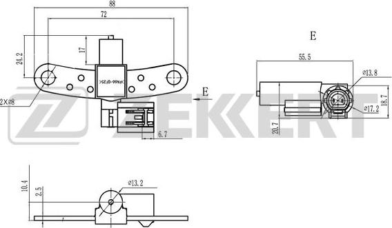 Zekkert SE-4042 - Sensor, krank mili nəbzi furqanavto.az