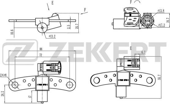 Zekkert SE-4051 - Sensor, krank mili nəbzi furqanavto.az