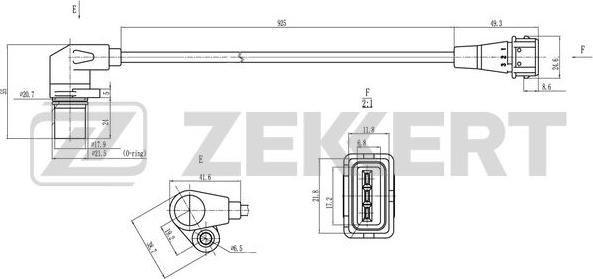 Zekkert SE-4063 - Sensor, krank mili nəbzi furqanavto.az