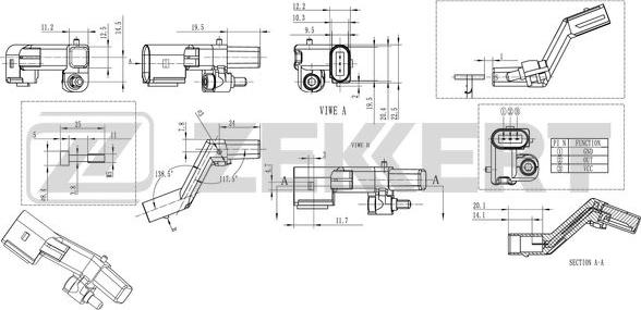 Zekkert SE-4007 - Sensor, krank mili nəbzi furqanavto.az