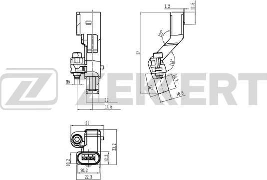 Zekkert SE-4085 - Sensor, krank mili nəbzi furqanavto.az