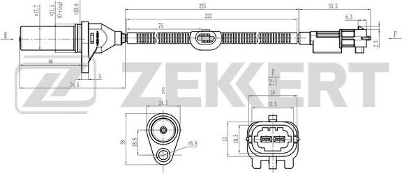 Zekkert SE-4034 - Sensor, krank mili nəbzi furqanavto.az