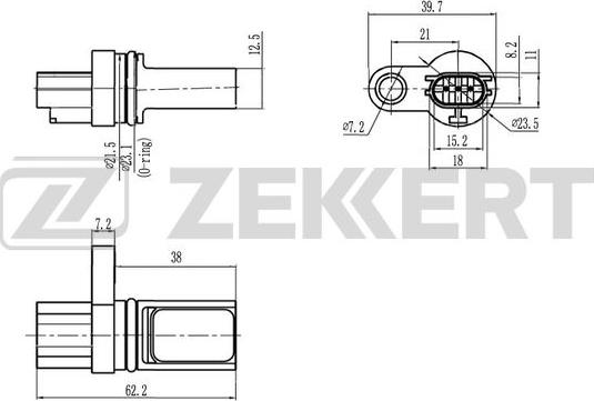 Zekkert SE-4038 - Sensor, krank mili nəbzi furqanavto.az