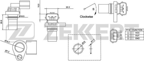 Zekkert SE-4026 - Sensor, krank mili nəbzi furqanavto.az