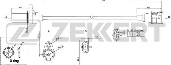 Zekkert SE-4022 - Sensor, krank mili nəbzi furqanavto.az