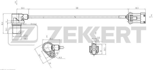 Zekkert SE-4116 - Sensor, krank mili nəbzi furqanavto.az