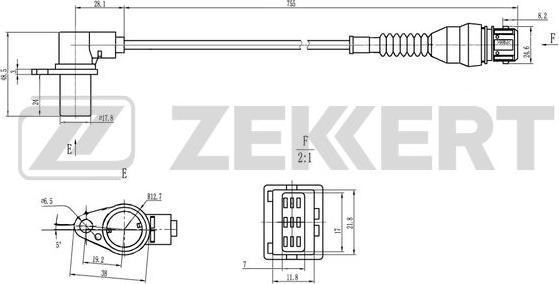 Zekkert SE-4126 - Sensor, krank mili nəbzi furqanavto.az