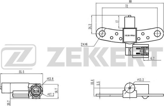 Zekkert SE-4122 - Sensor, krank mili nəbzi furqanavto.az