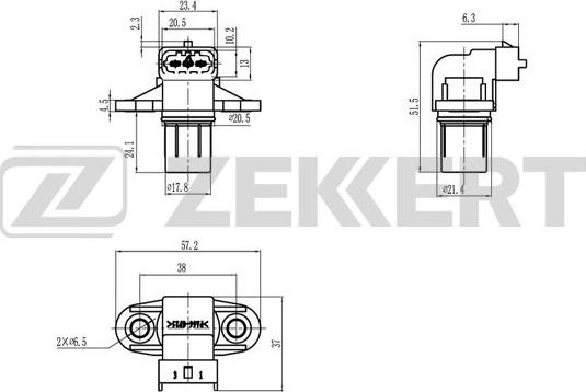 Zekkert SE-5025 - Sensor, eksantrik mili mövqeyi furqanavto.az