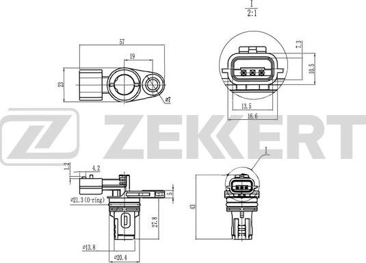Zekkert SE-5020 - Sensor, eksantrik mili mövqeyi furqanavto.az