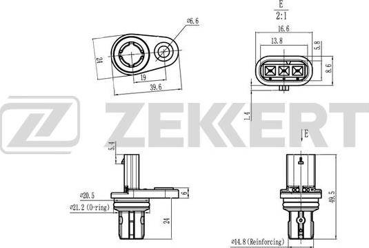 Zekkert SE-5022 - Sensor, eksantrik mili mövqeyi furqanavto.az