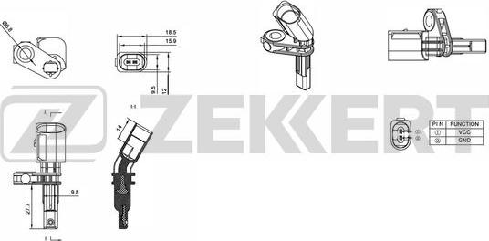 Zekkert SE-6007 - Sensor, təkər sürəti furqanavto.az