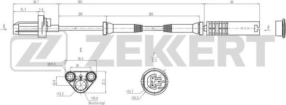 Zekkert SE-6185 - Sensor, təkər sürəti furqanavto.az