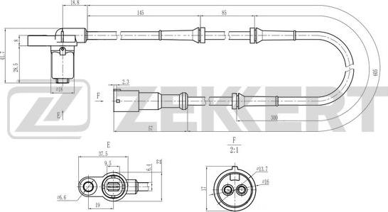 Zekkert SE-6207 - Sensor, təkər sürəti furqanavto.az