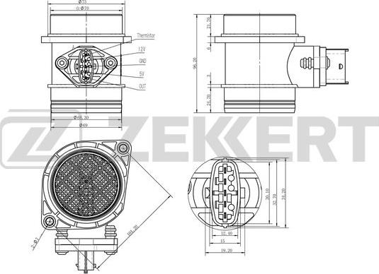 Zekkert SE-1003 - Hava Kütləsi Sensoru furqanavto.az