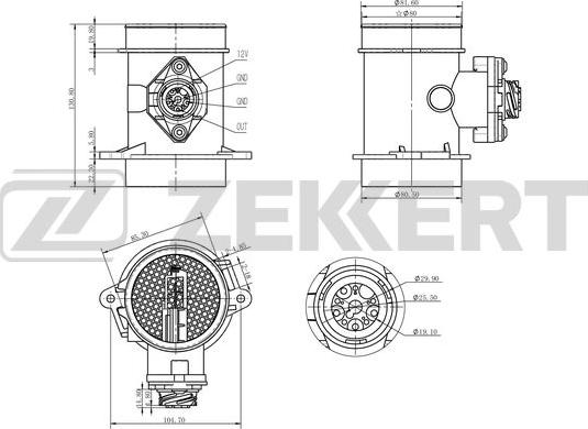 Zekkert SE-1023 - Hava Kütləsi Sensoru furqanavto.az