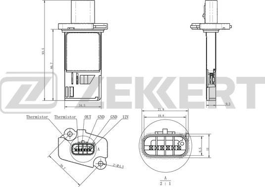 Zekkert SE-1077 - Sensor, suqəbuledici manifold təzyiqi furqanavto.az