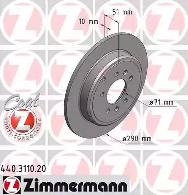 Zimmermann 440.3110.20 - Əyləc Diski furqanavto.az