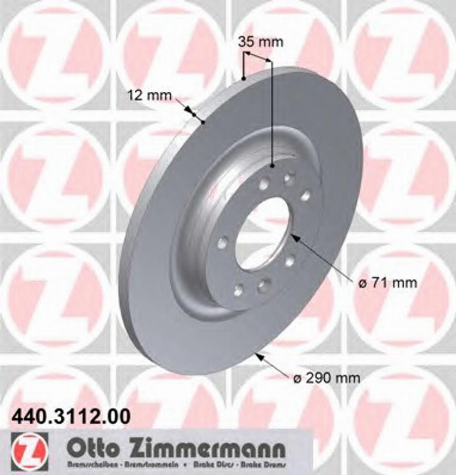 Zimmermann 440.3112.00 - Əyləc Diski furqanavto.az