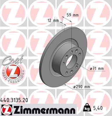 Zimmermann 440.3135.20 - Əyləc Diski furqanavto.az