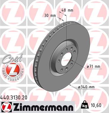 Zimmermann 440.3130.20 - Əyləc Diski furqanavto.az