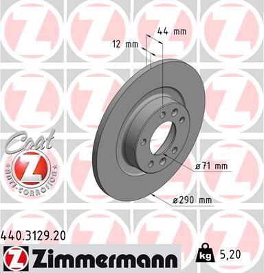 Zimmermann 440.3129.20 - Əyləc Diski furqanavto.az