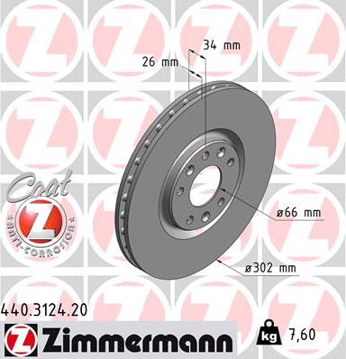 Zimmermann 440.3124.20 - Əyləc Diski furqanavto.az