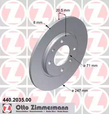 Zimmermann 440.2035.00 - Əyləc Diski furqanavto.az