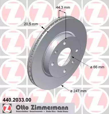 Zimmermann 440.2033.00 - Əyləc Diski furqanavto.az