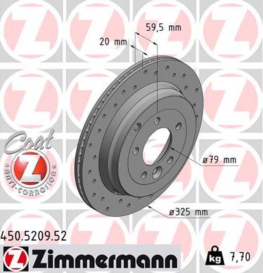 Zimmermann 450.5209.52 - Əyləc Diski furqanavto.az