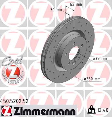 Zimmermann 450.5202.52 - Əyləc Diski furqanavto.az