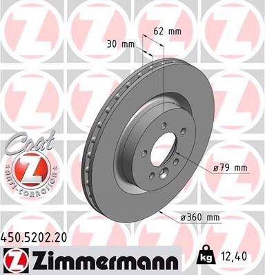 Zimmermann 450.5202.20 - Əyləc Diski furqanavto.az