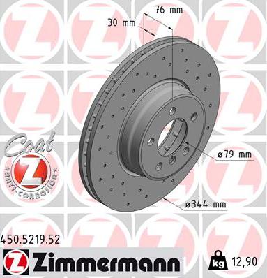 Zimmermann 450.5219.52 - Əyləc Diski furqanavto.az