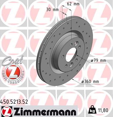 Zimmermann 450.5213.52 - Əyləc Diski furqanavto.az