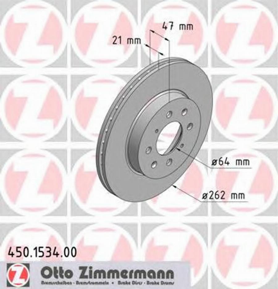 Zimmermann 450.1534.00 - Əyləc Diski furqanavto.az