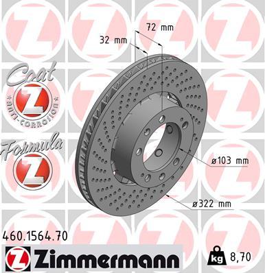 Zimmermann 460.1564.70 - Əyləc Diski furqanavto.az