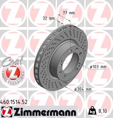 Zimmermann 460.1514.52 - Əyləc Diski furqanavto.az